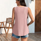 🔥50% OFF🔥Womens Tank Tops Sleeveless EyeletEmbroidery Scoop Neck Loose Fit Casual SummerFlowy