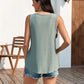 🔥50% OFF🔥Womens Tank Tops Sleeveless EyeletEmbroidery Scoop Neck Loose Fit Casual SummerFlowy