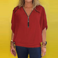 🔥 Hot Sale-49% OFF👚Women's Chiffon Zip-up Neck Casual Top