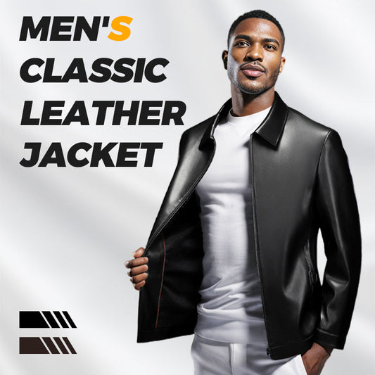 ❄️Winter Specials🔥Men's Classic Leather Jacket