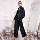 ✨50% OFF✨Sequin blazer and wide trousers for women (3-piece set)