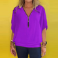 🔥 Hot Sale-49% OFF👚Women's Chiffon Zip-up Neck Casual Top