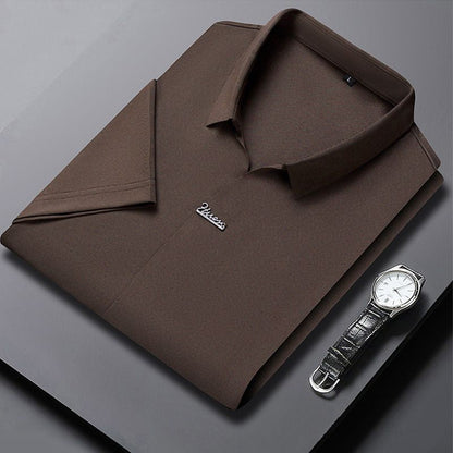 🔥50% OFF SALE🎁Men's Casual Lapel Breathable Wrinkle-free T-shirt