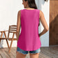 🔥50% OFF🔥Womens Tank Tops Sleeveless EyeletEmbroidery Scoop Neck Loose Fit Casual SummerFlowy