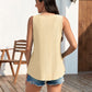 🔥50% OFF🔥Womens Tank Tops Sleeveless EyeletEmbroidery Scoop Neck Loose Fit Casual SummerFlowy
