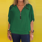 🔥 Hot Sale-49% OFF👚Women's Chiffon Zip-up Neck Casual Top