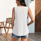 🔥50% OFF🔥Womens Tank Tops Sleeveless EyeletEmbroidery Scoop Neck Loose Fit Casual SummerFlowy