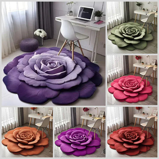 🔥Hot Sale 50%🌸Floral Plush & Diatomaceous Earth Floor Mat