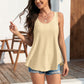 🔥50% OFF🔥Womens Tank Tops Sleeveless EyeletEmbroidery Scoop Neck Loose Fit Casual SummerFlowy
