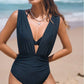 🏖️Last Day Special Sale 50% OFF🩱Women's Underwire Tummy Control One Piece Halter Plunging Neck Swimsuit
