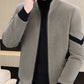 Men's Winter Thickened Lined Tweed Coat