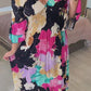 🎊Mother's Day Limited Time 50% OFF💃V-neck Floral Seaside Vacation Loose Dress