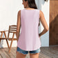 🔥50% OFF🔥Womens Tank Tops Sleeveless EyeletEmbroidery Scoop Neck Loose Fit Casual SummerFlowy