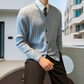 Men's V-Neck Open Front Sweater in Solid Colors