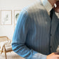 Men's V-Neck Open Front Sweater in Solid Colors