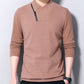 Men’s Zipper V Neck Pullover Solid Tops