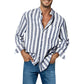 Men's Casual Stylish Striped Long-Sleeve Shirt