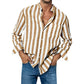 Men's Casual Stylish Striped Long-Sleeve Shirt
