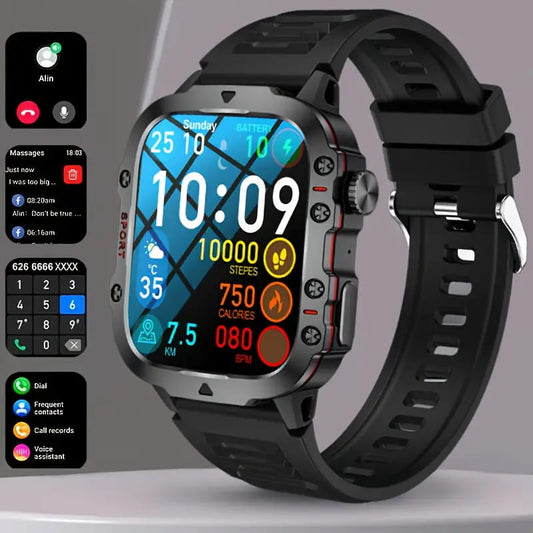 🎉💧Waterproofing Ultimate Outdoor Companion--Mother's Day 50% OFF⌚ Rugged Outdoor Smart Watch - 100+ Sports Modes