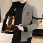 Men's Winter Thickened Lined Tweed Coat