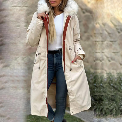 🎅Christmas Specials 50% OFF❄️Women's Winter Hooded Furry Collar Casual Parka Coat