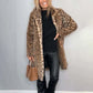 🎅Christmas Pre-sale🎁Women's Leopard Print Mid-Length Jacket
