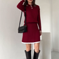 🎄Christmas Offers🎄 Knitted Sweater ＆ Short Skirt 2-Piece Set