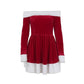 🎅Pre-Xmas Specials🎄Women's Christmas One-Shoulder A-Swing Dress