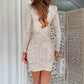 Sequin V-Neck Wrap Dinner Dress👗