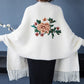 Embroidered Sleeve Cuff Ethnic Style Poncho