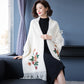 Embroidered Sleeve Cuff Ethnic Style Poncho