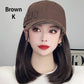 Baseball Cap with Hair Extensions for Women