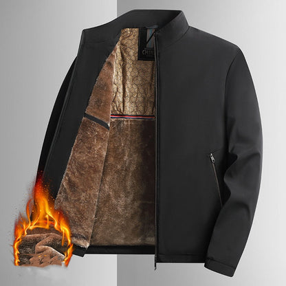 🎁 Hot Sale 49% OFF 🔥 Men's Warm Stand Collar Full Zip Work Jacket