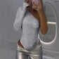 🎉👗The Summer New Sale 60% OFF 🛍️Women's One Shoulder Sequin Bodysuit