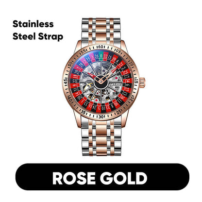 🎉🛞Stylish Casino Flair, Show Your Personality⌚Men's Roulette Watch - Unique Design