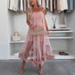 🌸Spring Special 50% OFF👗 Women's Mesh Patchwork Strapless Dress