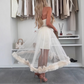 🌸Spring Special 50% OFF👗 Women's Mesh Patchwork Strapless Dress