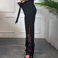 🎉50% OFF Sale🌹 Women's Sexy Lace Lined Wide Leg Pants - Elegant Lace, Stylish Cut, Show Off Your Charming Curves!