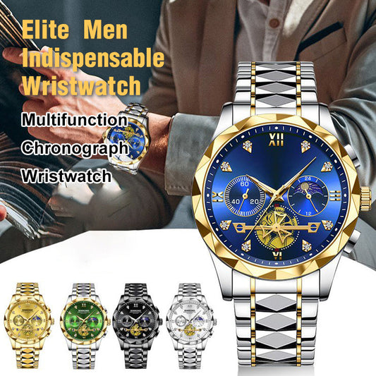 🎉💎Luxury Design Dodecagon Quartz Watch New Multifunctional Men's Wristwatch