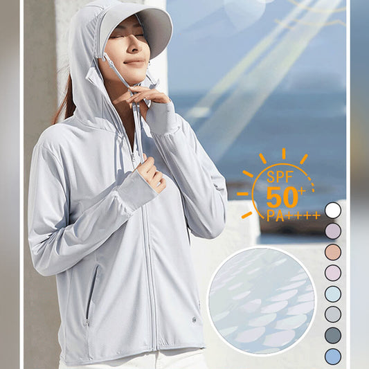 🎉50% OFF ✨Detachable Large Brim UPF50+ Ice Silk Sunscreen Clothing