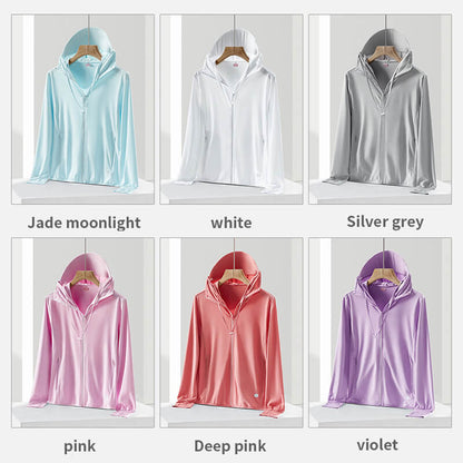 🎉50% OFF ✨Detachable Large Brim UPF50+ Ice Silk Sunscreen Clothing