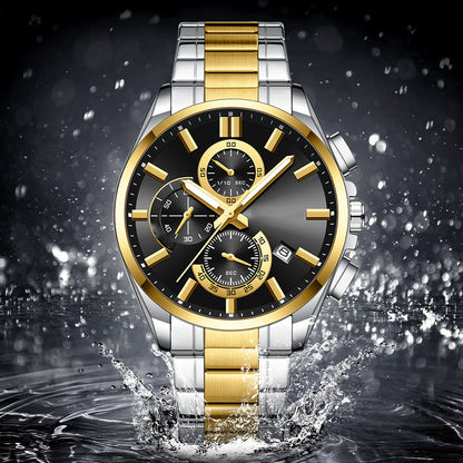 👑Men's Stainless Steel Business Wrist Watch