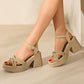 🎉Mother's Day 50% OFF👡Women’s Open Toe High Chunky Heel Sandals