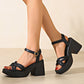 🎉Mother's Day 50% OFF👡Women’s Open Toe High Chunky Heel Sandals