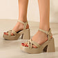 🎉Mother's Day 50% OFF👡Women’s Open Toe High Chunky Heel Sandals