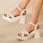 🎉Mother's Day 50% OFF👡Women’s Open Toe High Chunky Heel Sandals