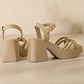 🎉Mother's Day 50% OFF👡Women’s Open Toe High Chunky Heel Sandals