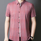 🎊New Fashion Limited Time 50% OFF👔Men's Cooling Plaid Short Sleeve Button-Down Shirt