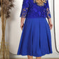 👑50% OFF🎁Haute Couture luxury|Lace embroidered jacket × satin solid evening dress set