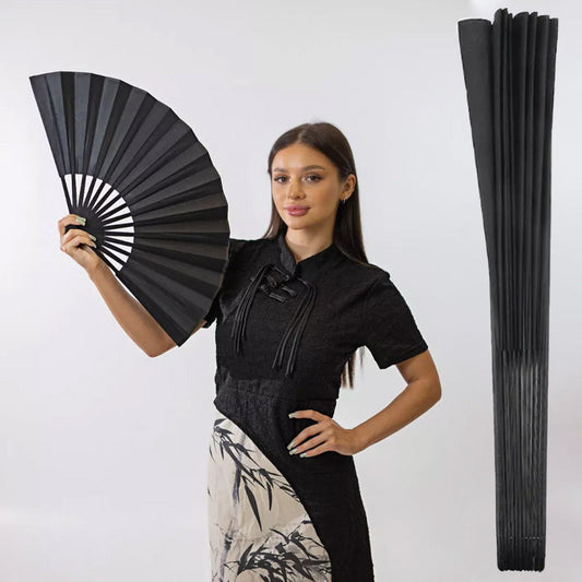 ⏳Limited Handmade 50% Sale🎁Vintage Retro Chinese Kung Fu Tai Chi Festival Dance Handheld Fabric Fan